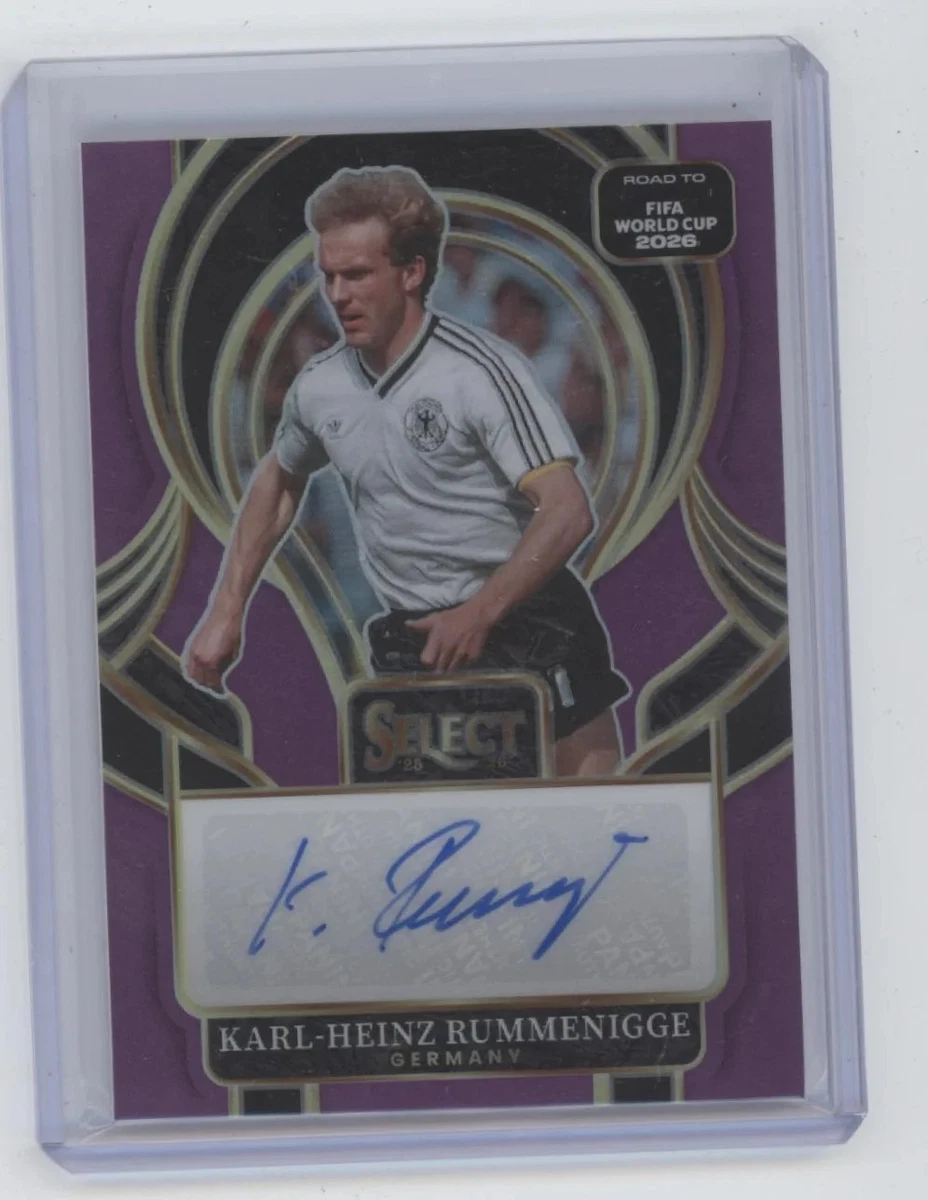 Karl-Heinz Rummenigge Autographed Soccer Sports Trading Cards