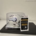 Minnesota Vikings Adrian Peterson Autographed NFL Mini Helmet JSA Authentication