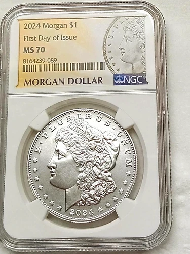 Chaste NGC  MS 70 2024 $1 Morgan Silver Dollar , Early Release