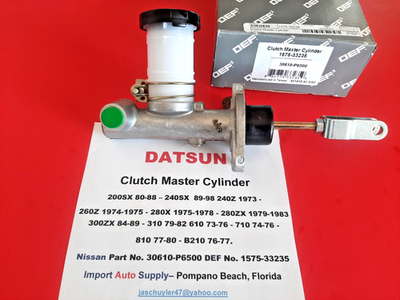 Clutch Master Cylinder fits 240SX,240Z 73, 260Z 280Z 280ZX 610 710