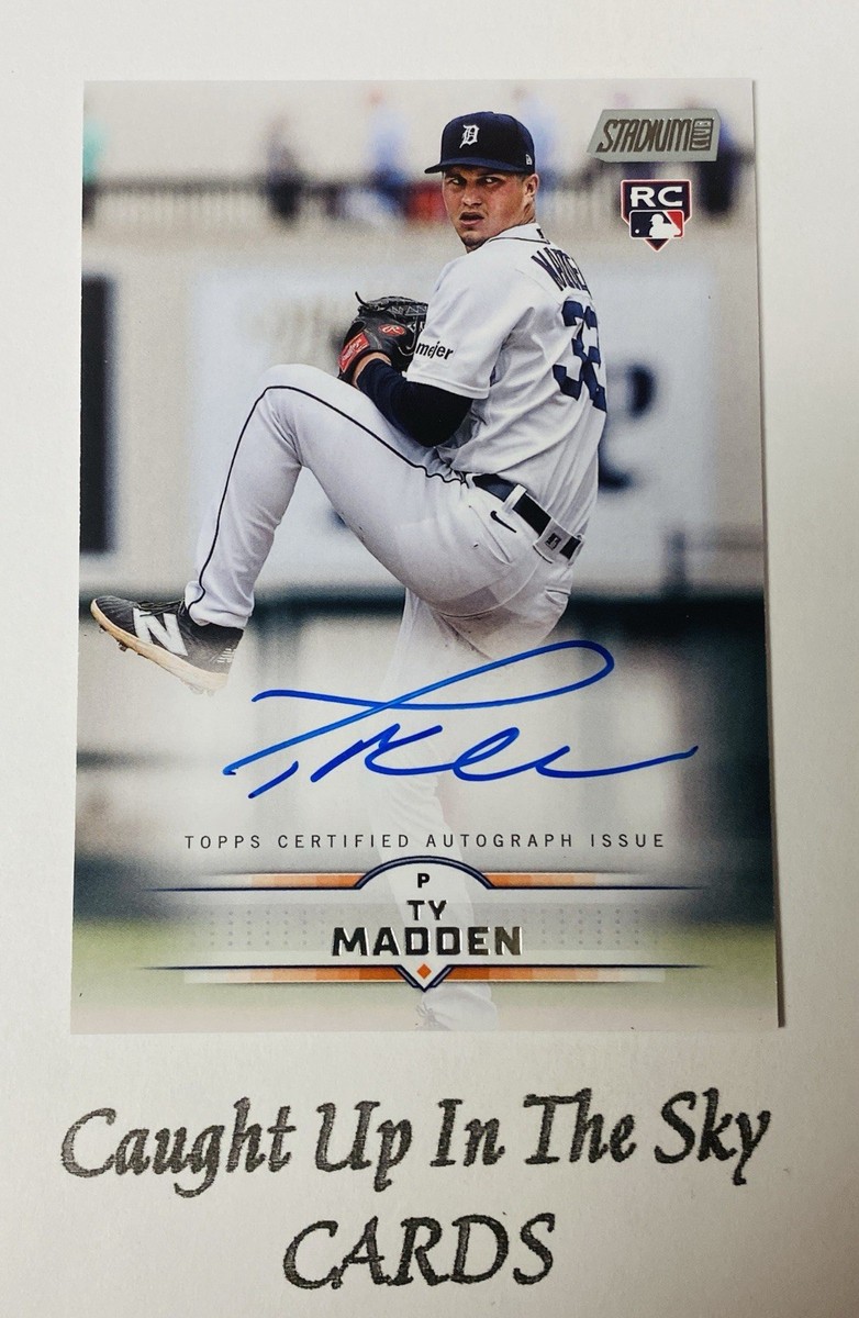 2025 Topps Stadium Club Ty Madden RC On Card Auto Tigers | eBay
