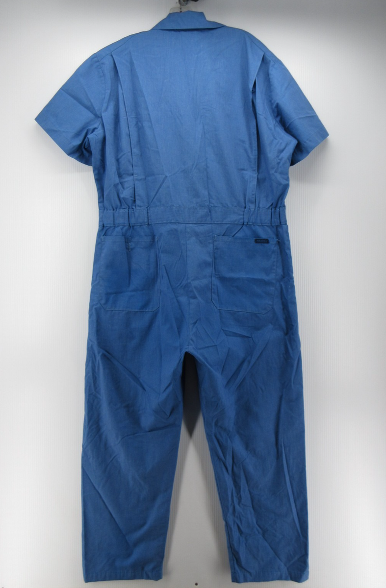 VINTAGE Dickies Coveralls Men Medium Blue Mechanic Workwear