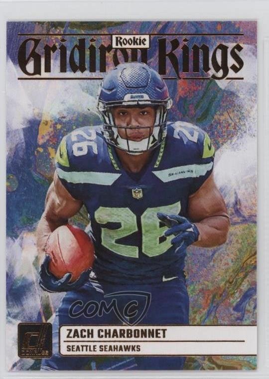 2023 Panini Donruss Rookie Gridiron Kings Zach Charbonnet #RGK-15 RC 12g7