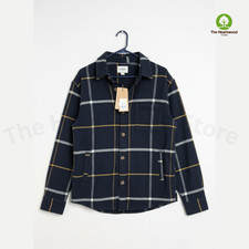 Goodfellow  Co Men  s Flannel Shirt Heavyweight Midnight Blue Plaid Small