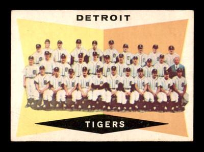 1960 TOPPS #72 DETROIT  TIGERS TEAM (GOOD) CENTERED ~ GFCC