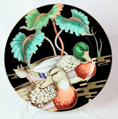Vint.  Fitz & Floyd ''Mallard Pond'' Collection Fine Porcelain Dessert Plate-Japan