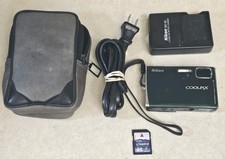 Nikon COOLPIX S52 9MP Digital Camera Green TESTED Battery Charger