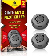 FERRIS | 2pk Ant Killer Bait Station Destroys Ants and their Nests | Ant Traps u