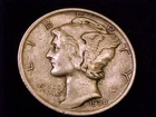 1938-S  Mercury Dime, Very Fine Grade.