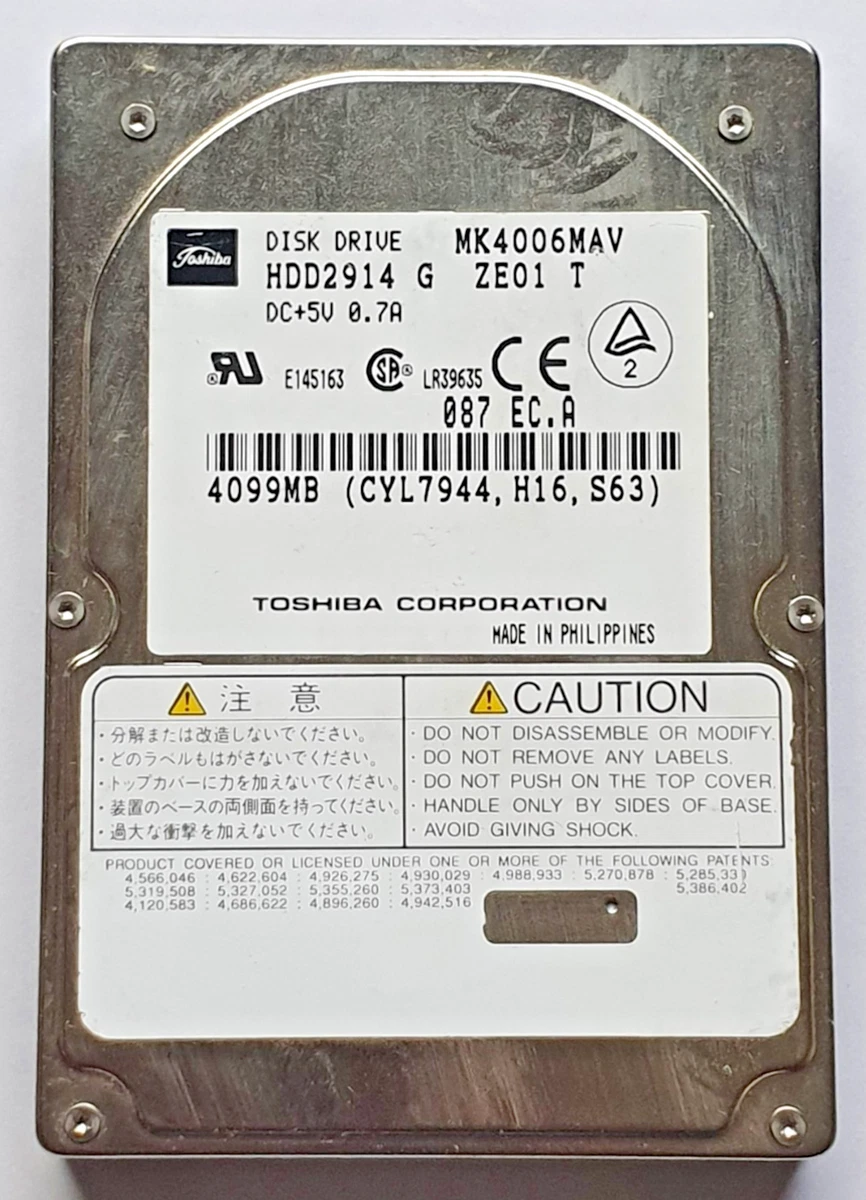 Toshiba 4 GB Internal Hard Disk Drives for sale | eBay