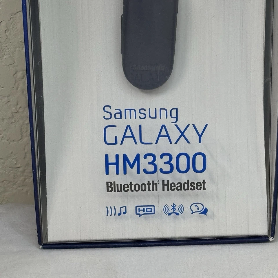 Samsung HM3300 Bluetooth Headset HM-3300 Blue Noise Reduction NEW SEALED - Image 2 of 4