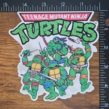 Teenage Mutant Ninja Turtles Large Hologram Holographic Rigid Lenticular Sticker