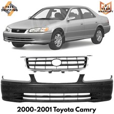 Front Bumper Cover Paintable Grille Assembly Kit For 2000-2001 Toyota Camry Front Bumper Cover Paintable Grille Assembly Kit For 2000-2001 Toyota Camry