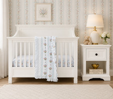 "Pottery Barn Kids" Larkin 4-in-1 Crib with Nightstand