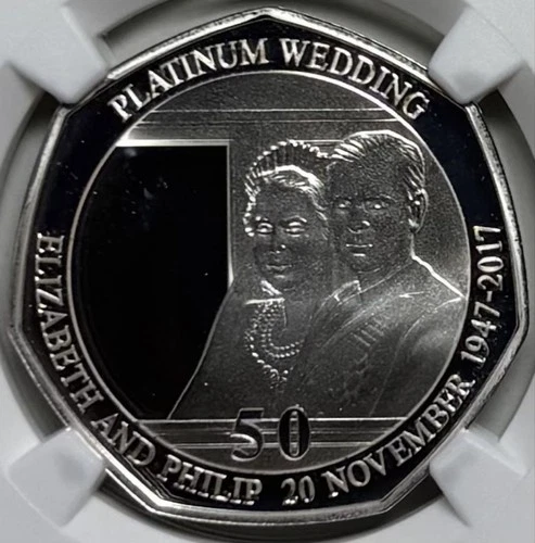 Isle of Man 2017 Royal Carriage Silver Coin, Platinum Anniversary, NGC PF69 UC
