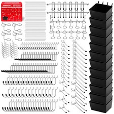 300-Piece Pegboard Hook Set, Pegboard Organizer Accessories for Hanging, Durable