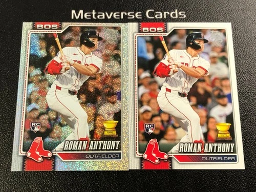 2026 Topps Series 1 Roman Anthony RC Rookie Card Sparkle Base lotx2