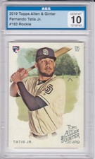 FERNANDO TATIS JR. ROOKIE CARD $$ GEM MINT 10 Topps Allen & Ginter 2019 Padre RC