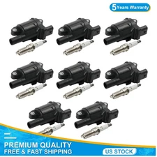 8Pack Ignition Coil + Spark Plug for 2014-2018 Silverado Sierra 1500 UF742 91418