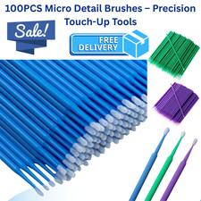 100PCS Car Applicator Stick Paint Touch-up Brushes Cleaning Maintenance Tools UK