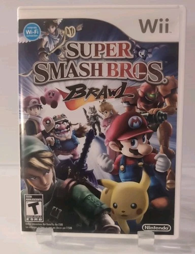 Super Smash Bros. Brawl (Nintendo Wii, 2008) With Booklet
