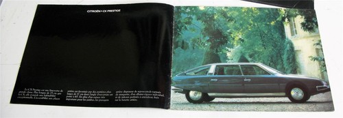 CITROEN CX PRESTIGE Car Sales Brochure 1976 # 9.75 FRENCH TEXT - Picture 2 of 4