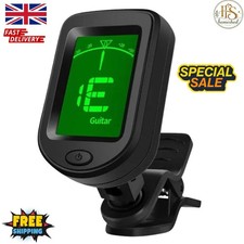 Digital Chromatic LCD Clip-On Tuner For Guitar Ukulele Violin Bass Instruments