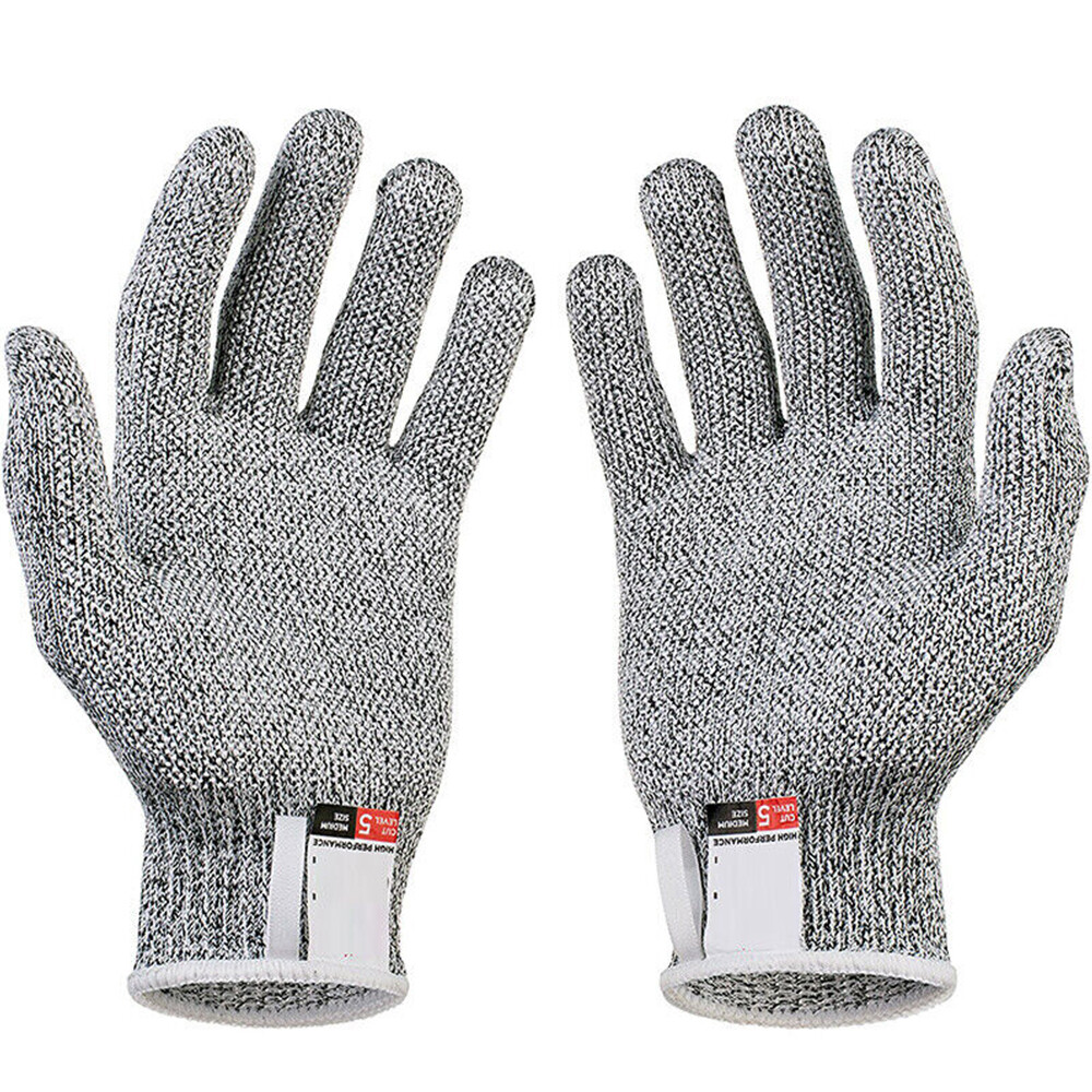 Schnittfeste Schnittschutz Handschuhe Metzger Kche Glas Arbeit Werkzeug 1  Paar