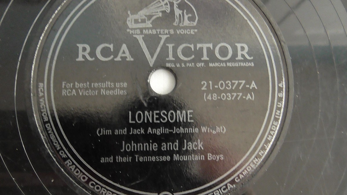 Johnnie And Jack– 78rpm 10-inch – RCA Victor#21-0377