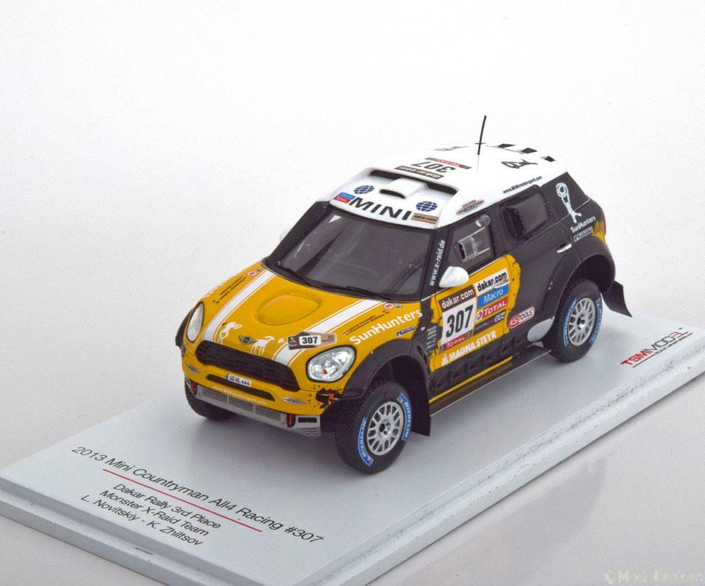 Mini Countryman All 4 Racing 1:43 voiture miniature de rallye raid Dakar 2013 TSM