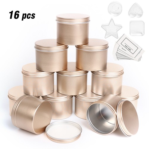 50ml/100ml/200ml Candle Making Tins Empty Storage Jars Can with Lids Gift AUS - Picture 22 of 128