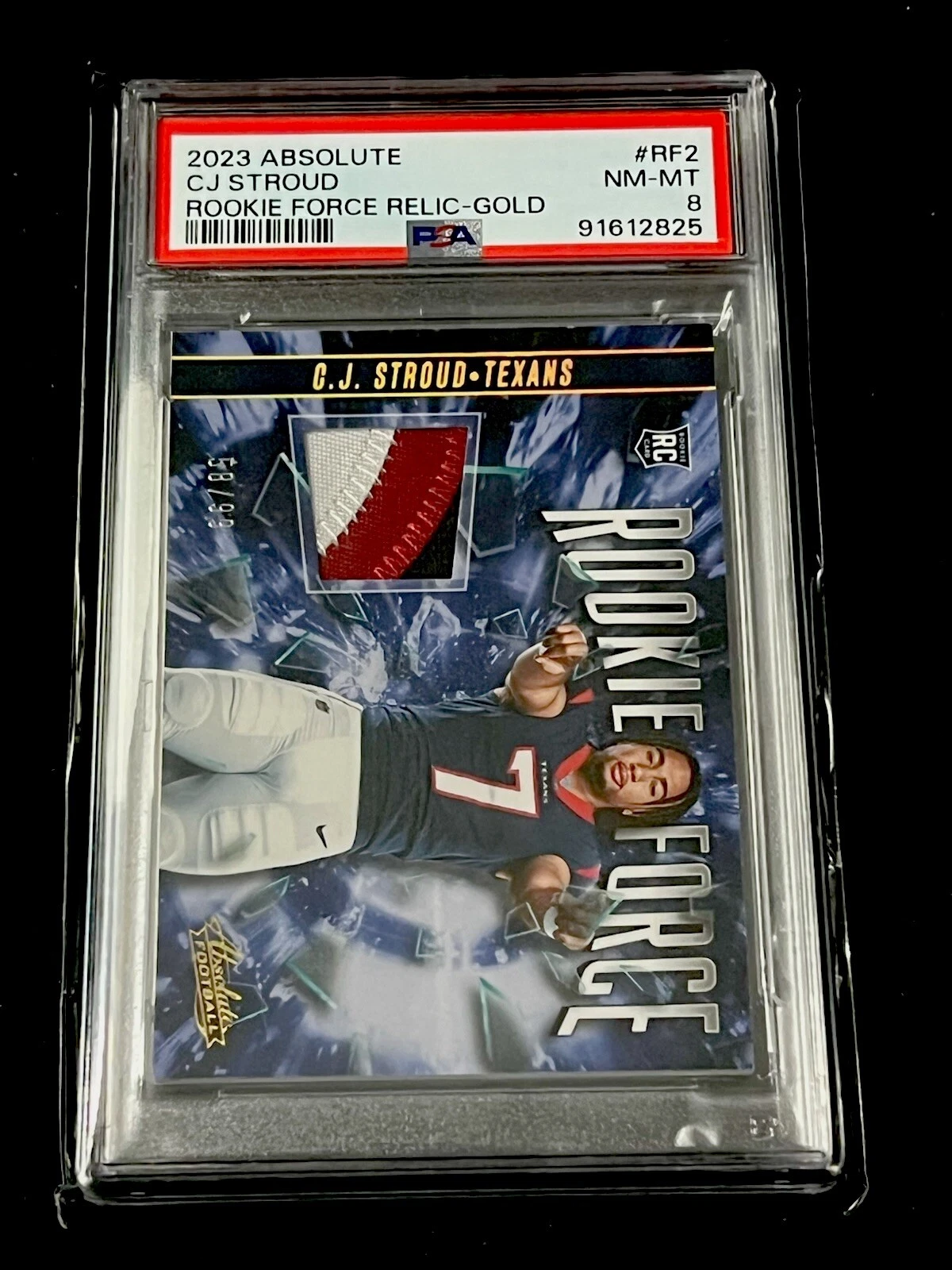 CJ Stroud Panini Absolute Rookie Force Relic #RF2 Gold