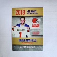 ? 2018 Baker Mayfield Phenoms Gold Platinum Limited Edition ROOKIE CARD ?. rookie card picture