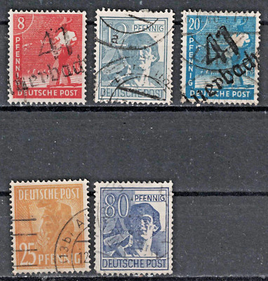 GERMANY:1947-48 SC#559,561,564,566,572 Used AJ2086 | eBay