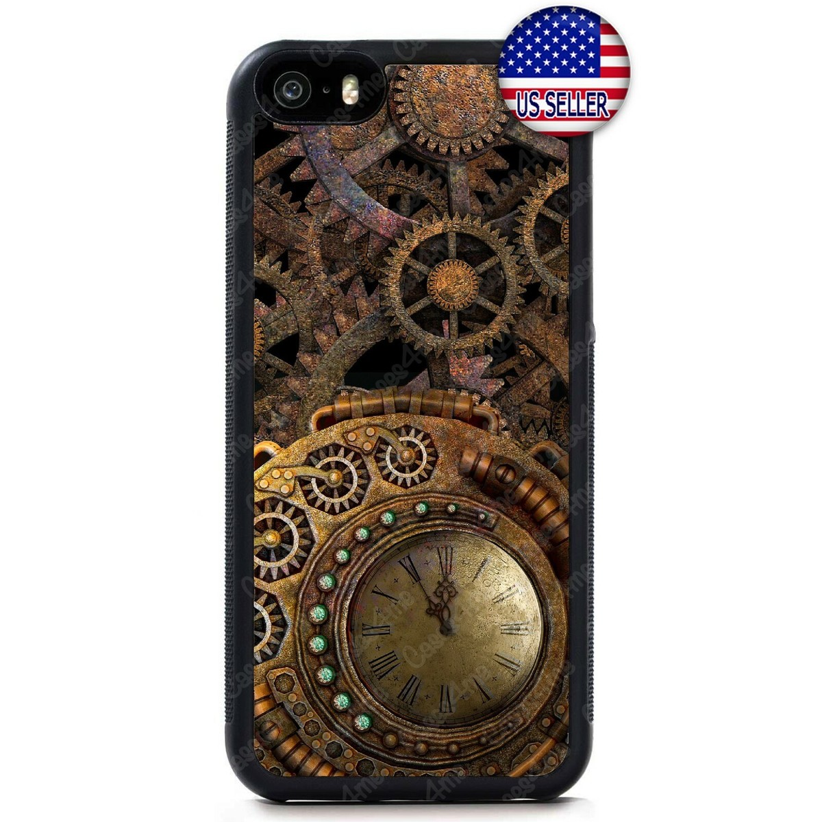 Clock Phone Case For iPhone 16 Pro Max Plus 15 Mini 14 13 12