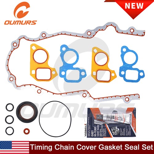 Front Timing Cover Gasket Set For GM Chevy LS Vortec 4.8 5.3 5.7