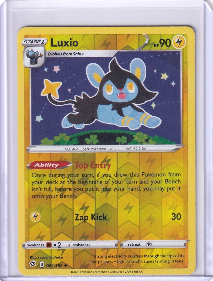 Luxio Reverse Holo #61 Pokemon Rebel Clash 2020 TCG