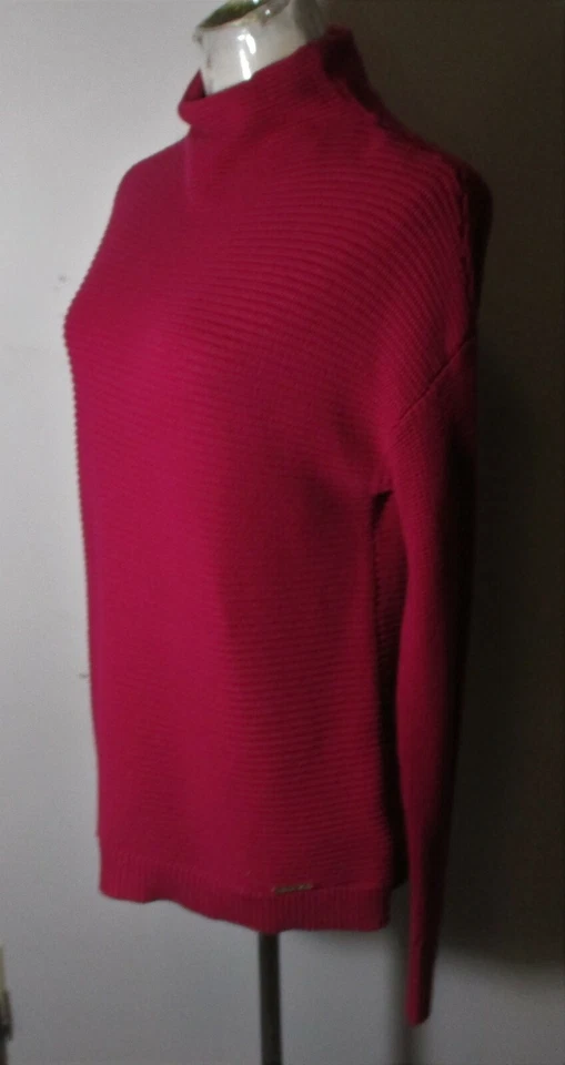 MICHAEL KORS 品红模拟领毛衣 S 码 — 第 4/4 张图片