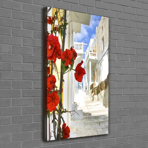 Tableau peinture Santorin Grece - Décoration