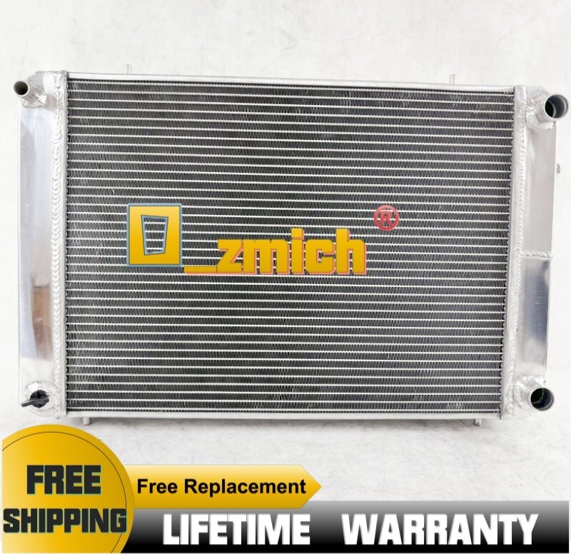 FILA Radiatore alluminio 3 file + ventola 2x12" adatto per manuale Triumph TR7 TR 7 L4 2.0L 1980 1981