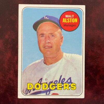 #ad 1969 Topps Set WALT ALSTON #24 LOS ANGELES DODGERS EX $1.23