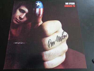 DON McLEAN AMERICAN PIE SIGNIERT/AUTOGRAMM 12'' DRUCK