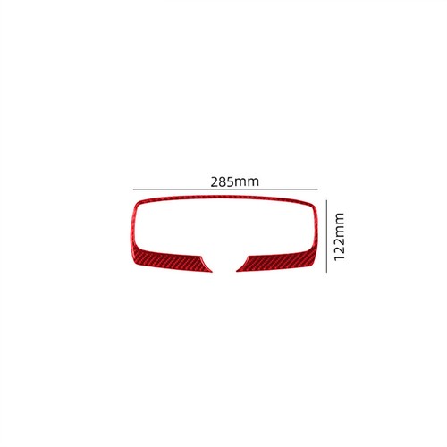 Red Carbon Fiber Center Air Vent Outlet Panel Trim For Benz Smart Fortwo 2011-15 - Picture 2 of 9