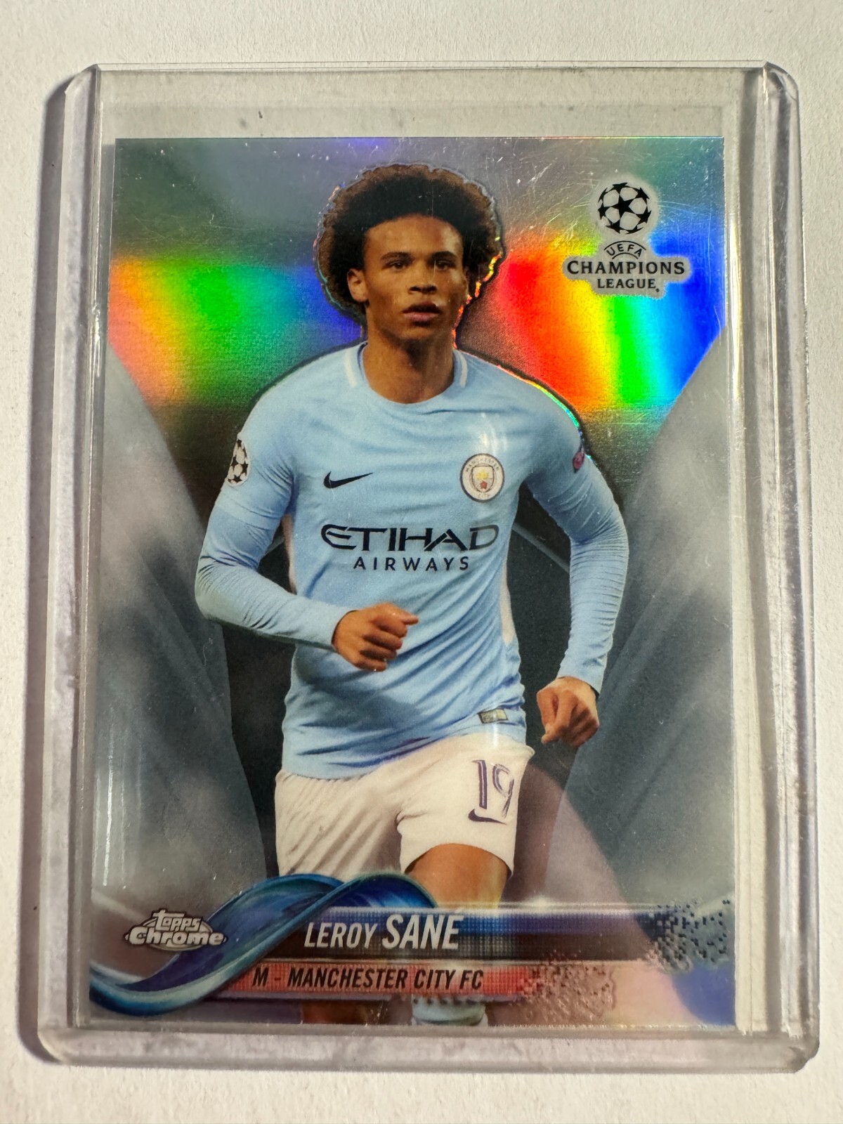 K181,884 - 2017-18 Topps Chrome UEFA Champions League Refractors #34 Leroy Sane