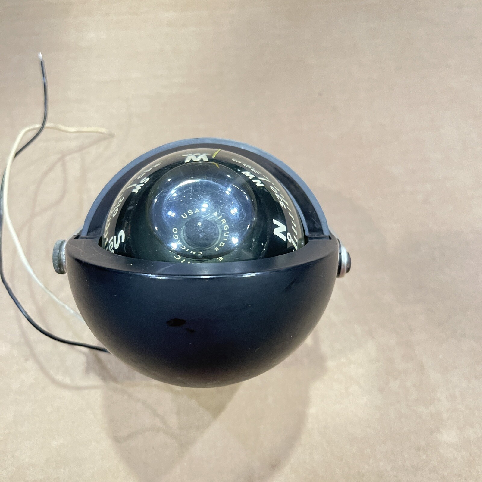 Collectible Cool Vintage Air Guide Lighted Marine Compass Airguide
