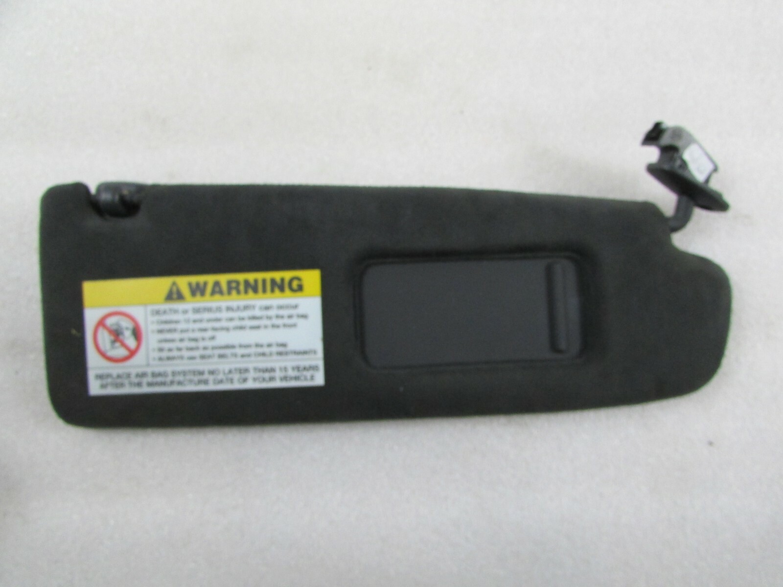 Lamborghini Gallardo Coupe, RH Sun Visor, Black Alcantera, Used, P/N 408857552