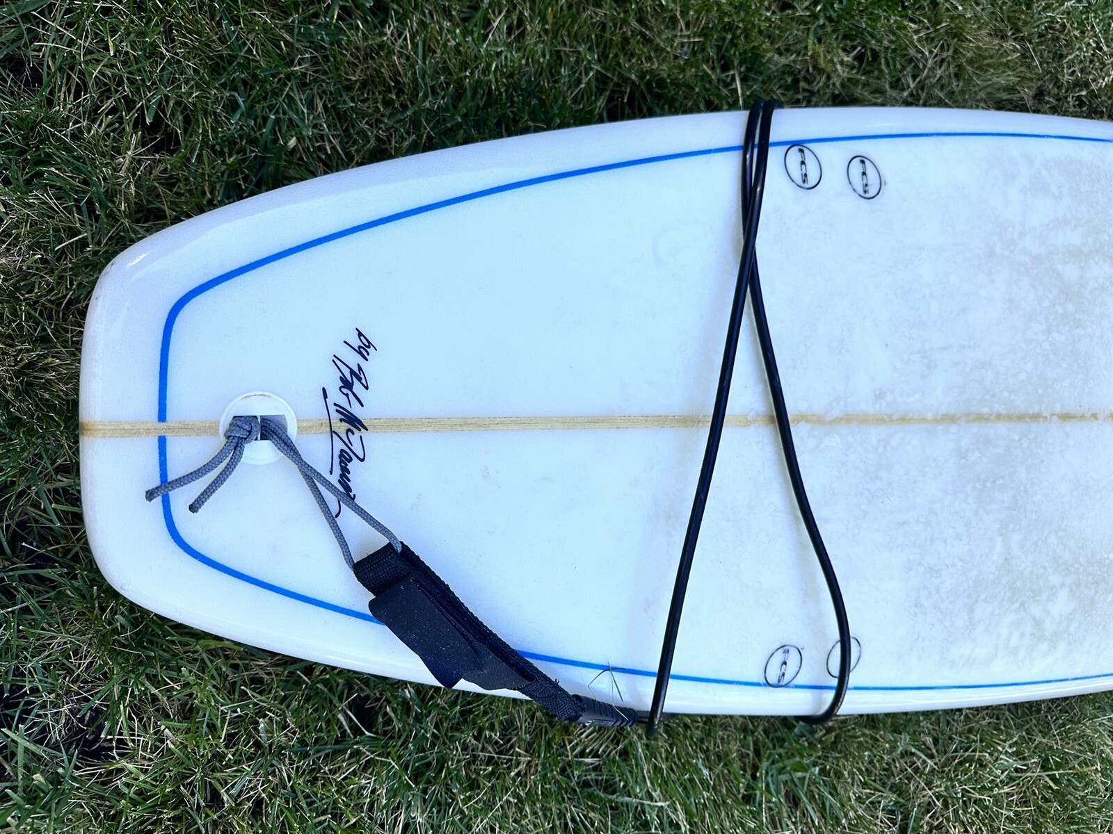 McTavish Surfboard, 8'1", Fins, Leash and Cover eBay