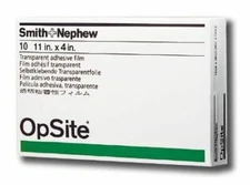 Opsite Transparent Adhesive Dressing, Waterproof Film 11 x 4 Inch, Box of 10
