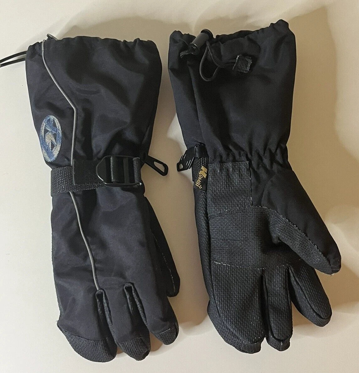 KOMBI BLACK NYLON WINTER SKI LOBSTER GLOVES BOY'S GIRL'S JUNIORS