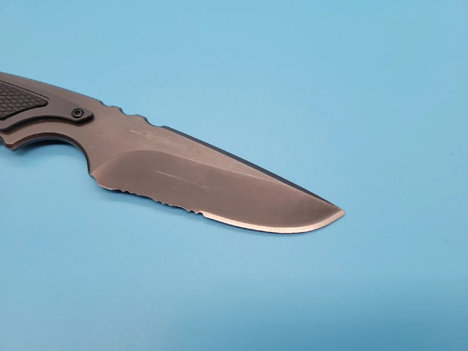 Gerber Epic Basic Fixed Plain Blade Knife w/Sheath RARE / DISCONTINUED สถานีตำรวจภูธรตากใบ